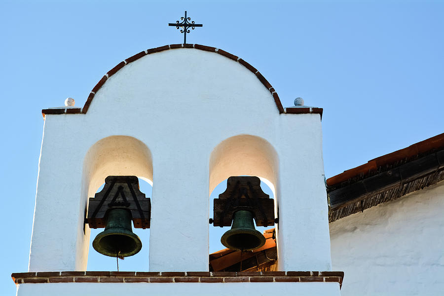 Presidio of Santa Barbara Bell Tower Photograph by Kyle Hanson