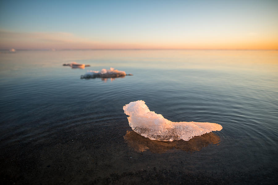 Presque Isle Ice Photograph by Matt Hammerstein