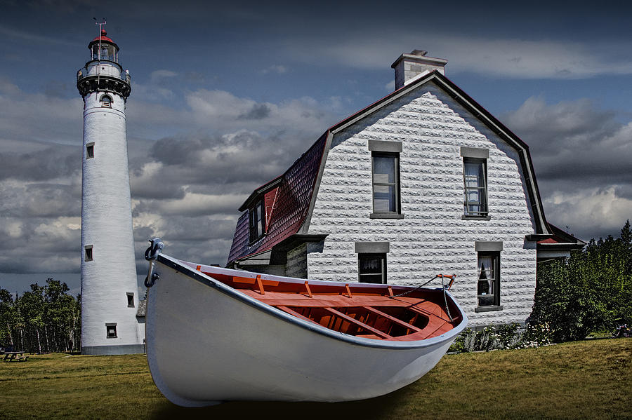 Presque Isle Light Station on Lake Huron Photograph by Randall Nyhof
