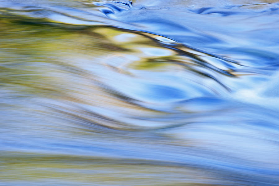 Abstract Photograph - Presque Isle River Rapids by Dean Pennala