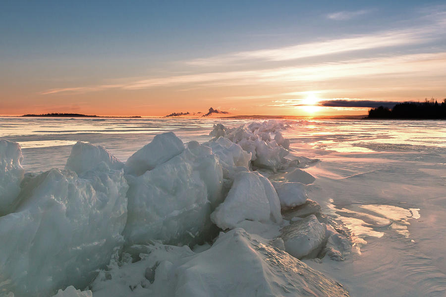 Pressure ridge on the lake Photograph by Rodney King - Fine Art America