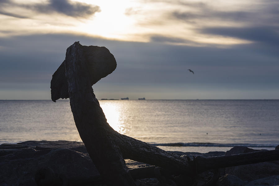 Preston Beach Anchor Marblehead Massachusetts Photograph by Toby McGuire