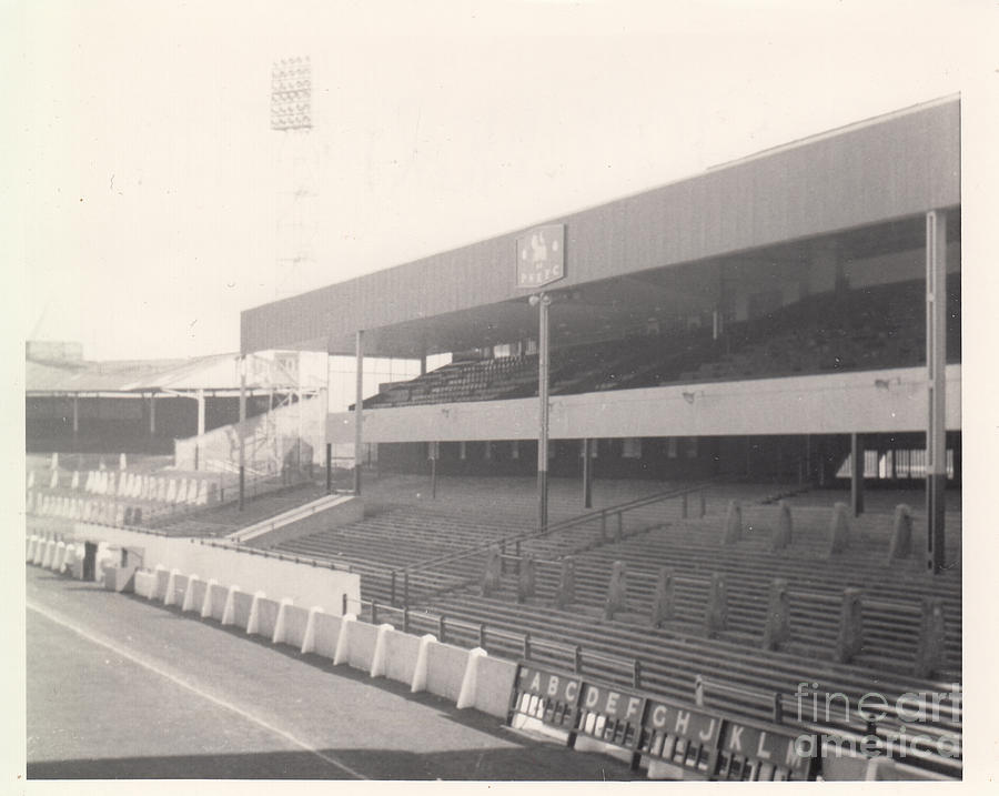 Preston North End - Deepdale - Pavilion Stand 1 - BW - September 1969 Photograph by Legendary Football Grounds