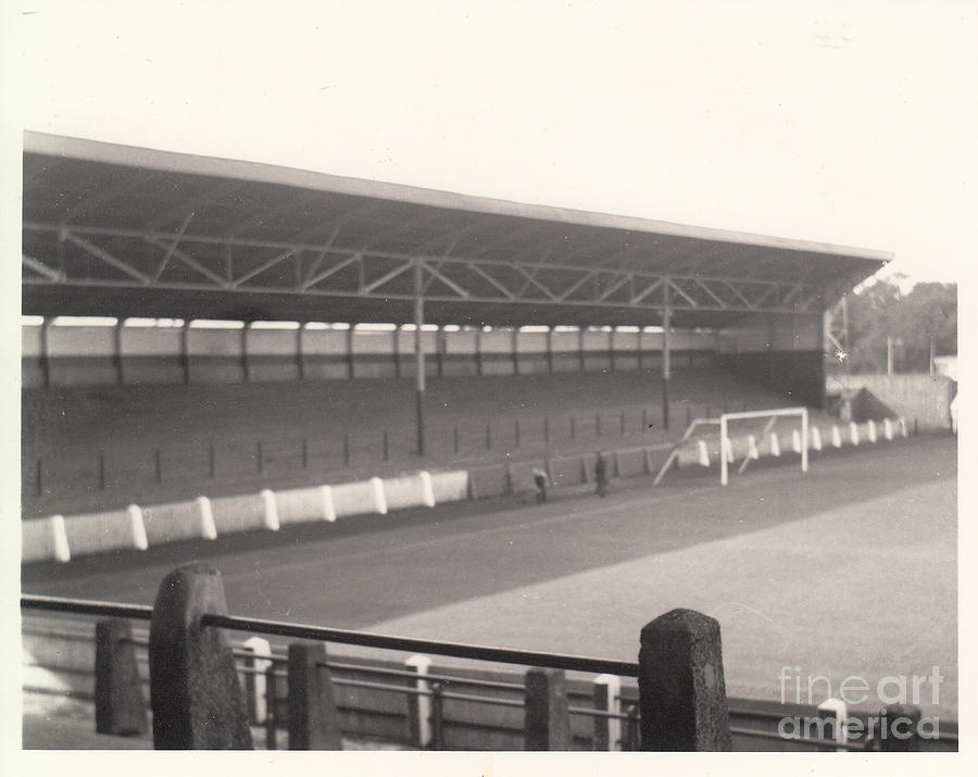 Preston North End - Deepdale - Town End 1 - BW - September 1969 Photograph by Legendary Football Grounds