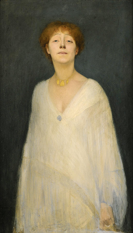 Presumed Portrait of Yvette Guilbert Painting by Joseph Granie