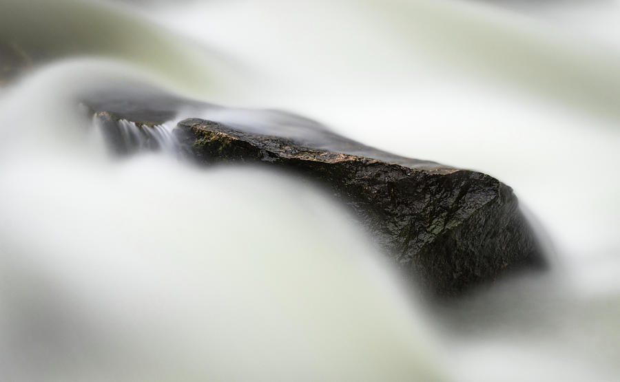 Nature Photograph - Presumpscot Falls Long Exposure by Edward Muennich