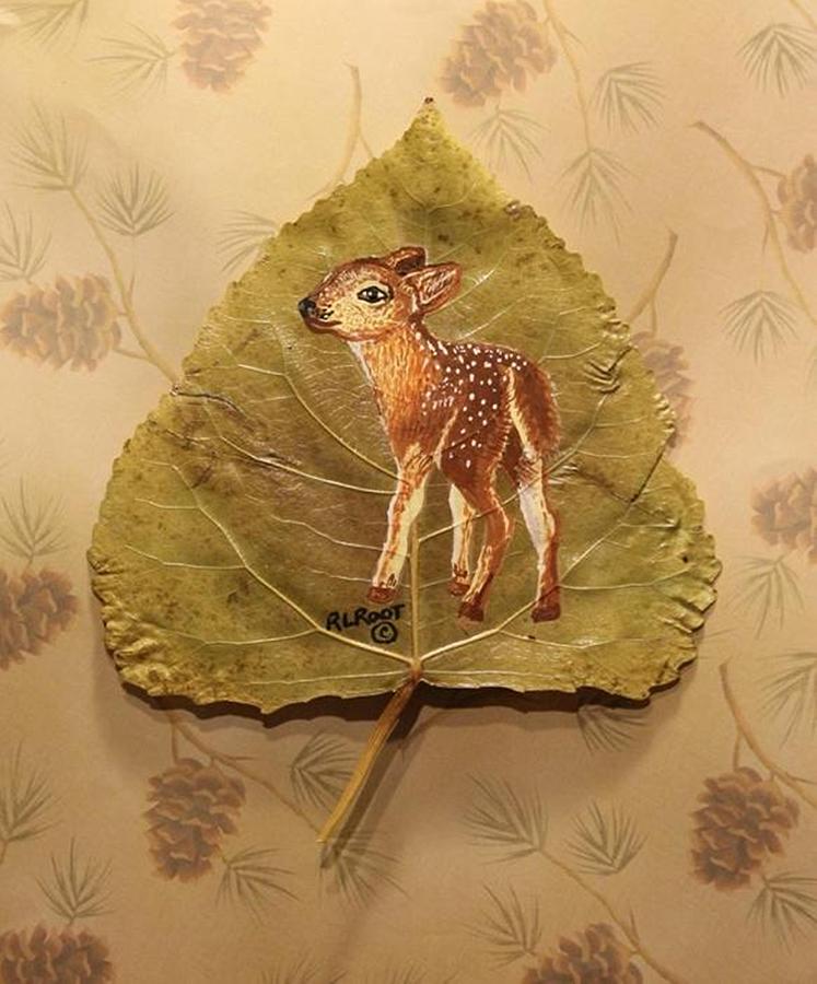 Pretty Baby Deer Painting by Ralph Root