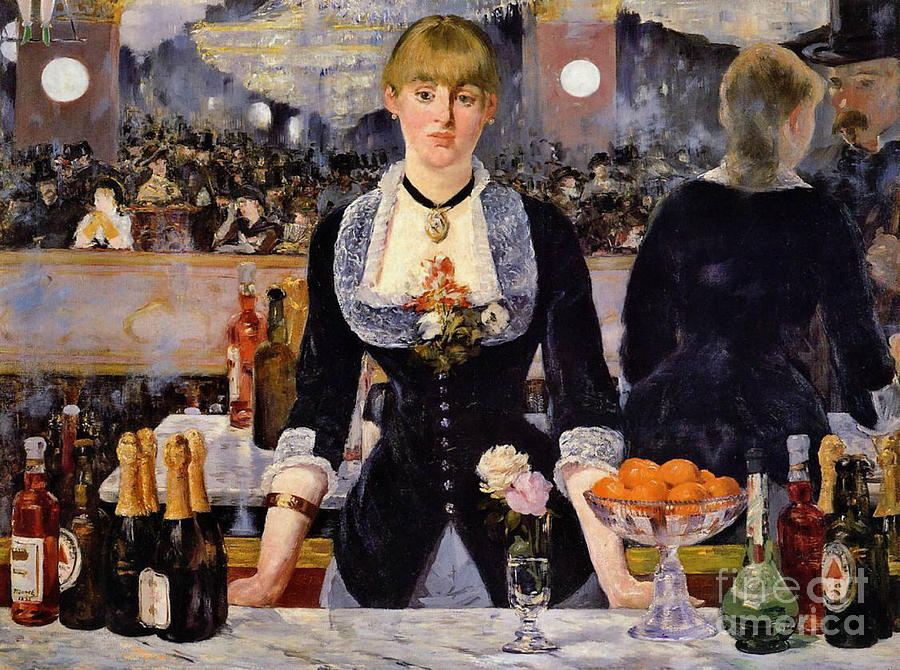 Pretty Bartender 1881 Photograph by Padre Art