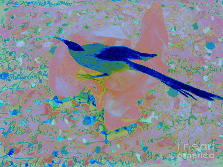 Pretty Bird Mixed Media by Nancy Kane Chapman