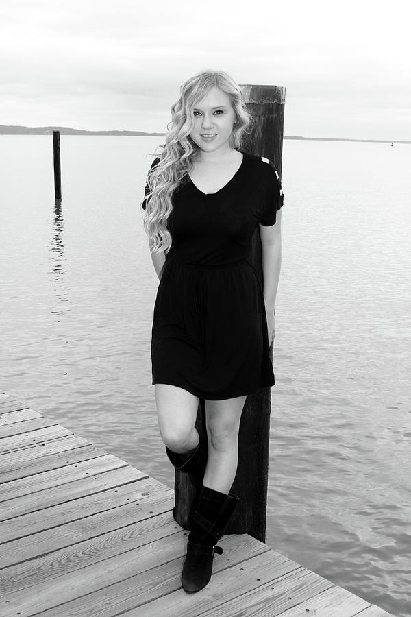 Pretty Blonde at the Dock Photograph by Trina Ansel
