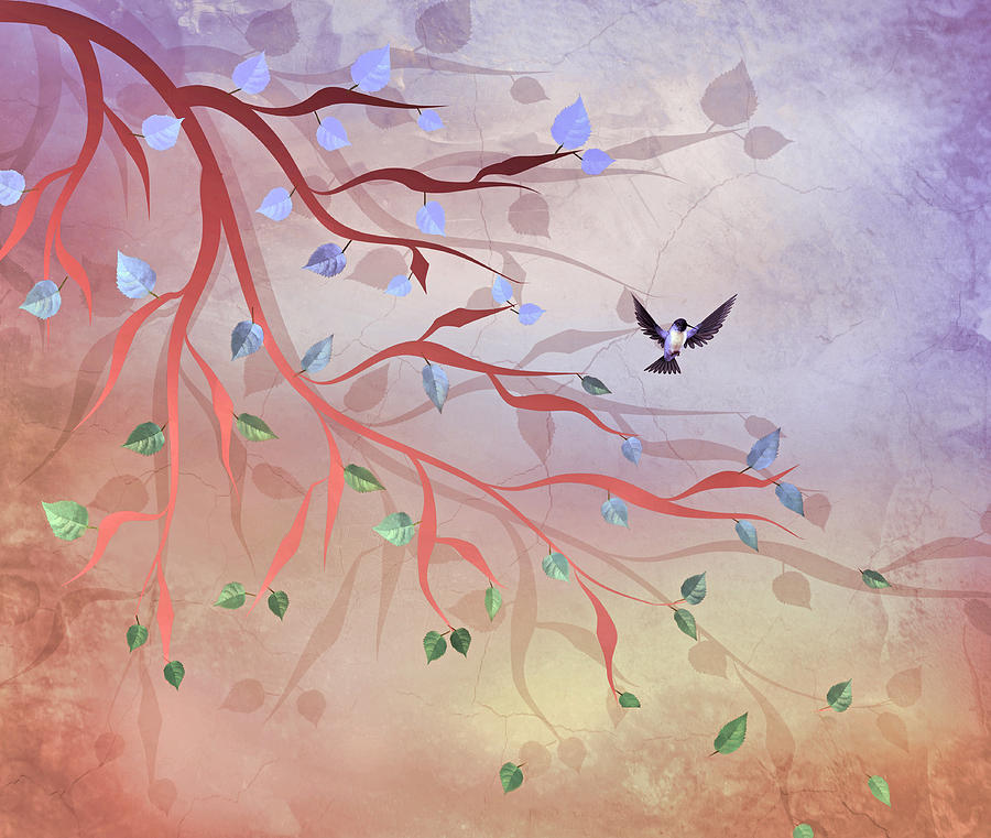 Pretty Branch-3 Digital Art by Nina Bradica
