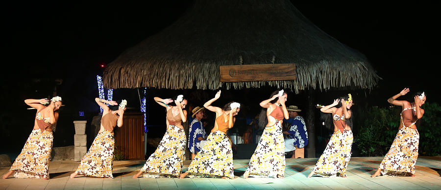 Pretty Dancers in Tahiti Photograph by Kathryn McBride
