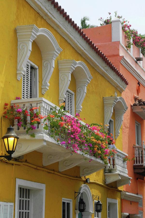 Pretty Dwellings in Old-Town Cartagena Photograph by Kirsten Giving