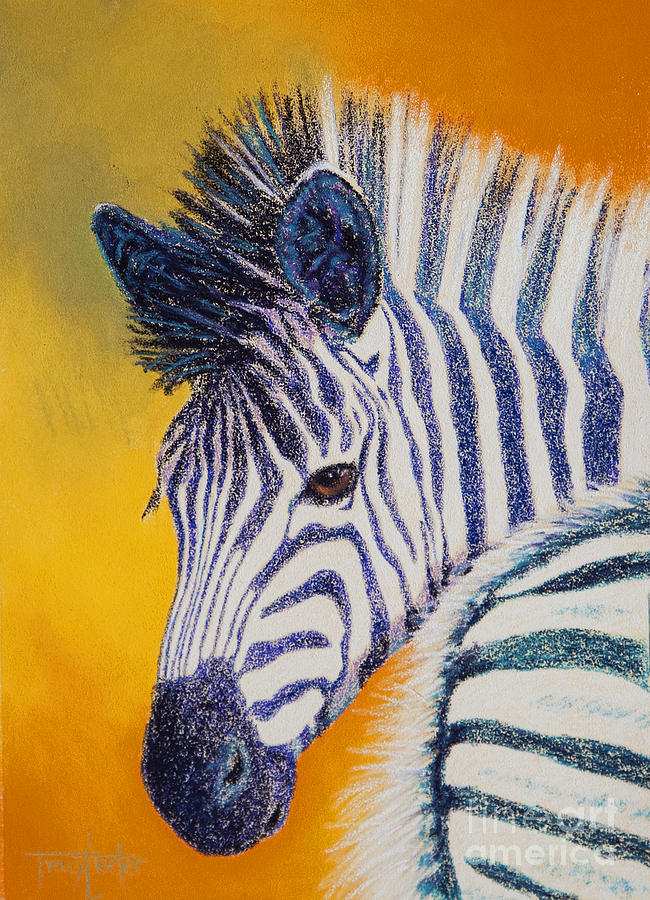 Zebra Pastel - Pretty Girl by Tracy L Teeter