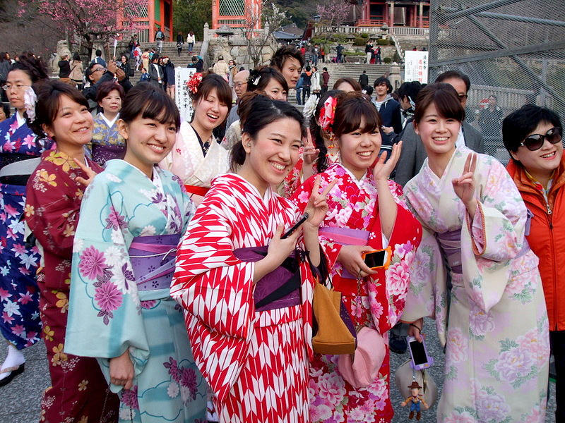 Pretty Girls At Kinkakju Temple Known As The Golden Temple In Kyoto Photograph by Mackenzie Moulton