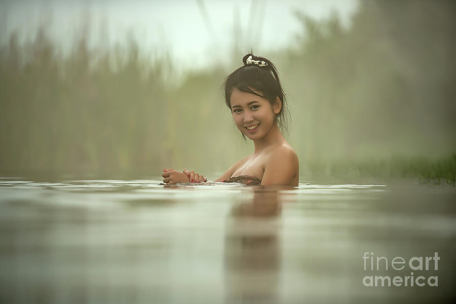 Pretty Girls Taking Bath Photograph By Sasin Tipchai Pixels