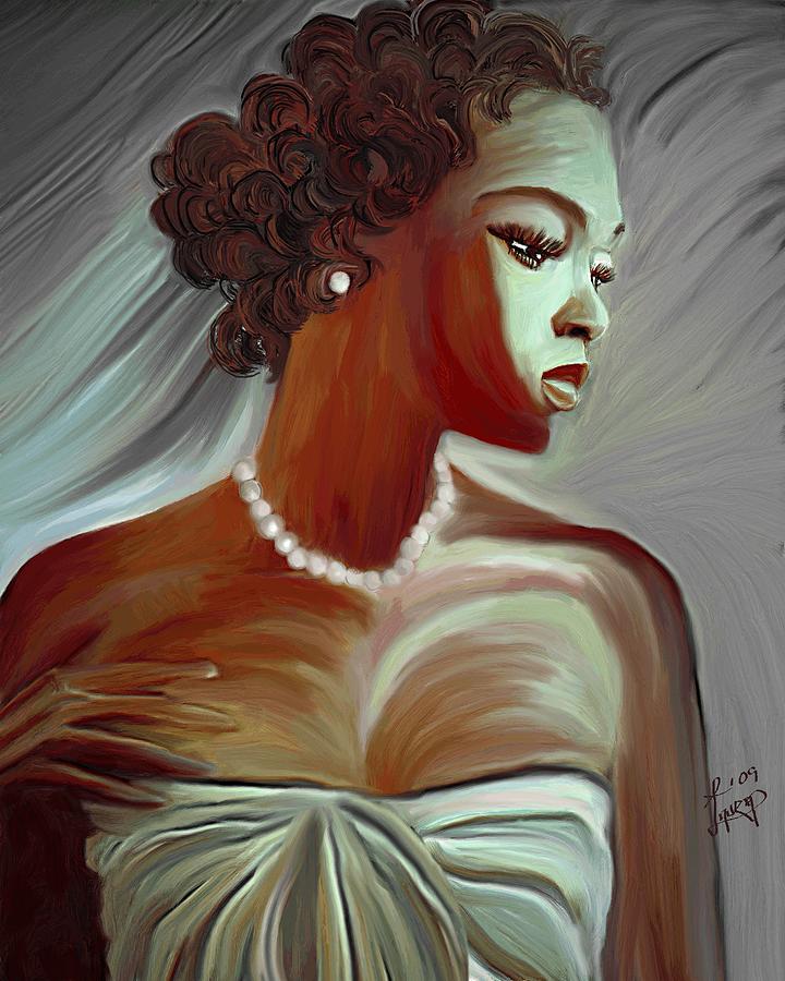 Pretty Lady Painting by Laura Fatta - Fine Art America