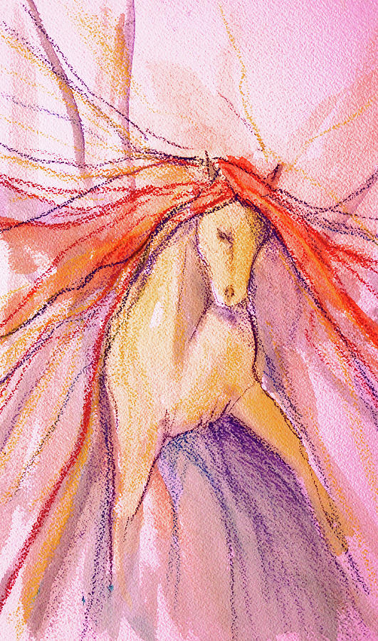 Pretty Little Horse Eighteen Mixed Media by Jennifer Fosgate
