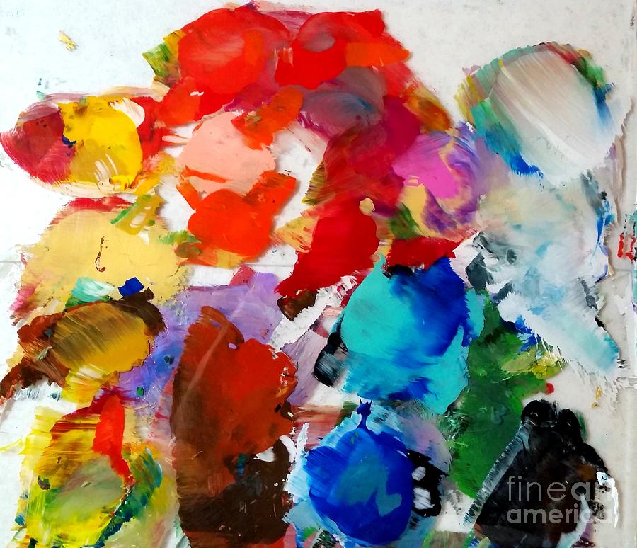 Abstract Painting - Pretty Little Palette by Tracy Delfar