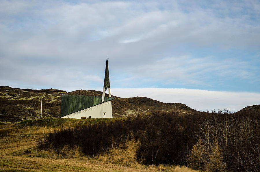 Pretty Mountain Church Iceland Photograph by Deborah Smolinske