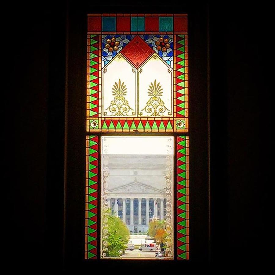 Summer Photograph - Pretty Museums Stained Glass Window by Ladanijela Studio