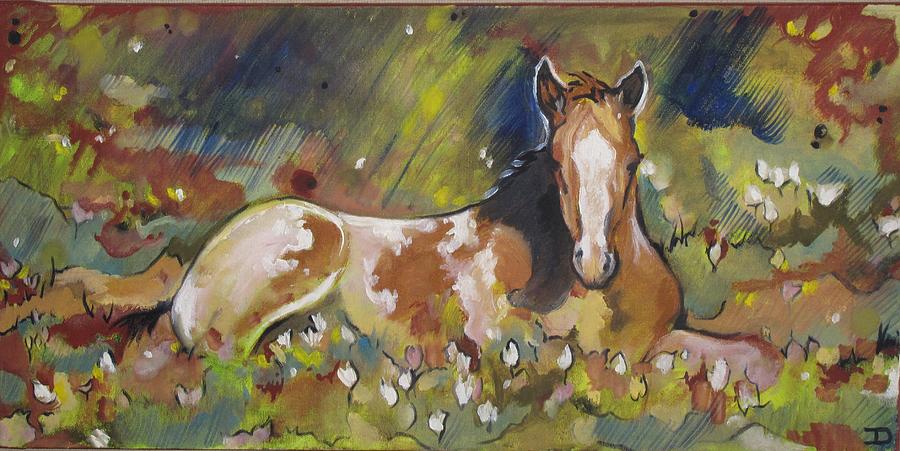 Horse Painting - Pretty Paint by Idie Karr