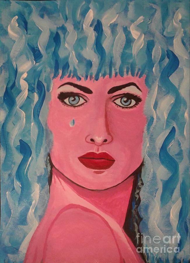 Pretty Pink Lady Painting by Roxanne Stein - Fine Art America