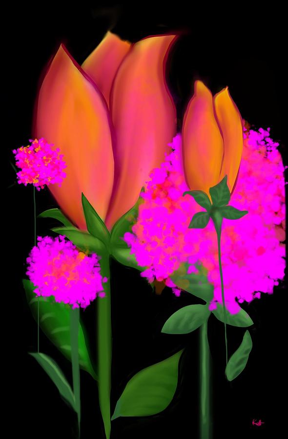 Pretty Pinks Digital Art by Kathleen Hromada