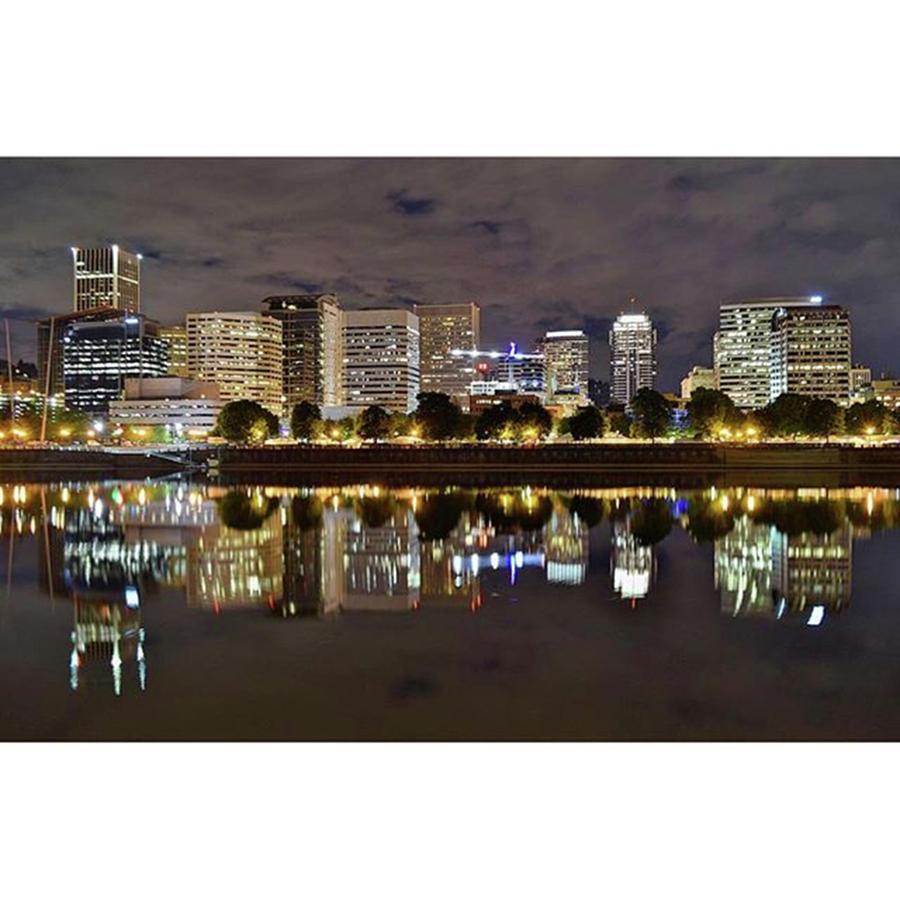 Pretty Portland Reflection In The Photograph by Mike Warner