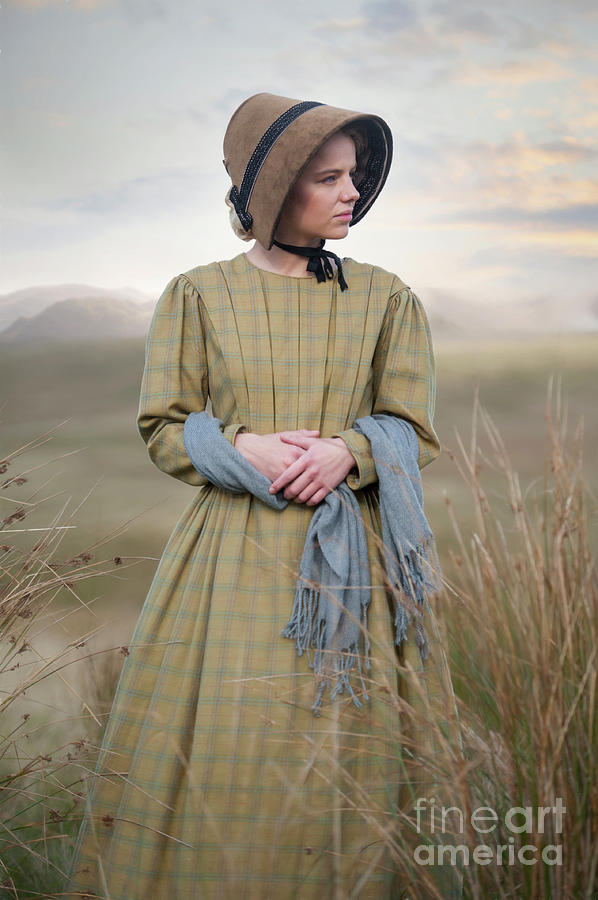 Pretty Young Victorian Woman On The Moors Photograph by Lee Avison