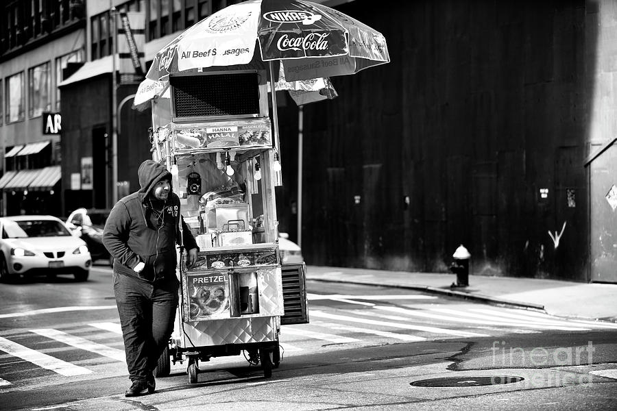 Pretzel Man in New York City Photograph by John Rizzuto