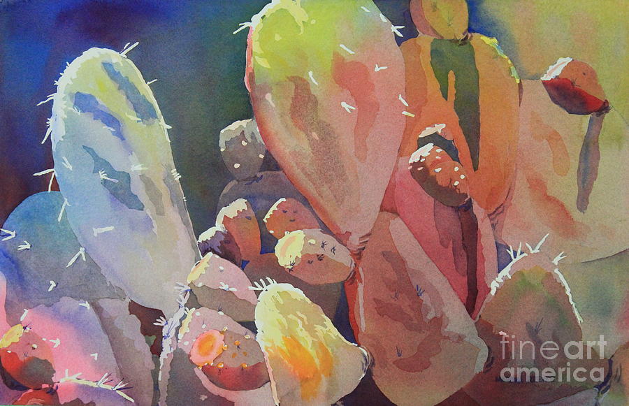 Desert Painting - Prickly by Marsha Reeves