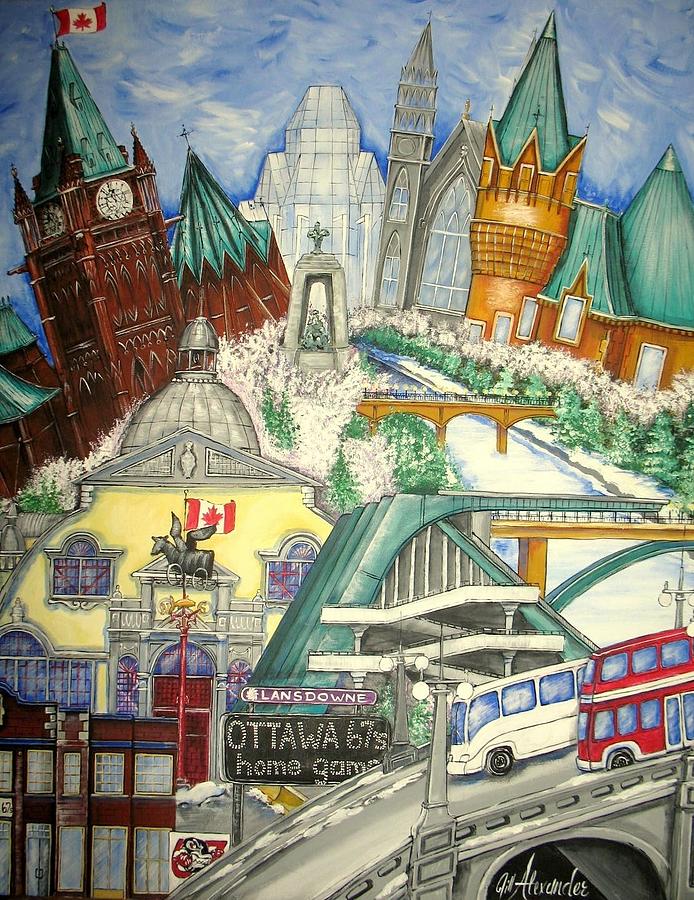 Ottawa Painting - Pride of Ottawa - Lansdowne Park by Jill Alexander