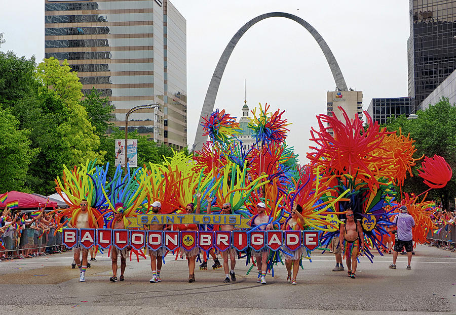Pride Parade Balloon Brigade Photograph by C H Apperson