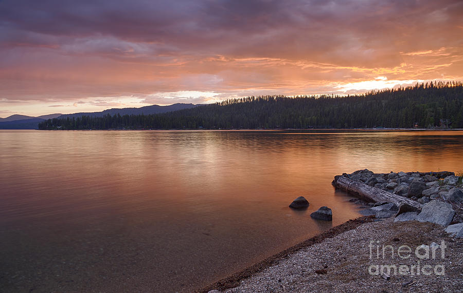 Priest Lake Aglow Photograph by Idaho Scenic Images Linda Lantzy