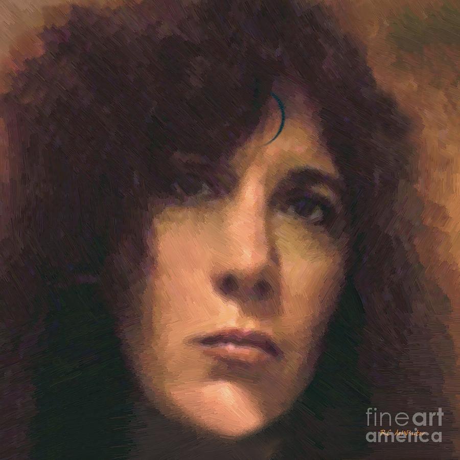 Portrait Painting - Priestess of Avalon by RC DeWinter