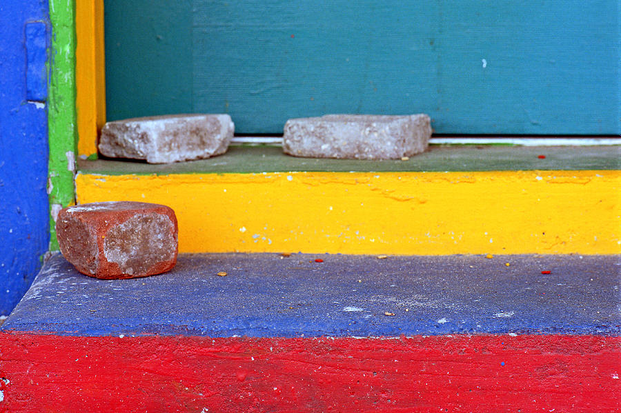 Primary Colored Doorstep Photograph by John Harmon