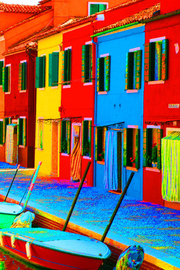 Primary Colors of Burano Photograph by Donna Corless