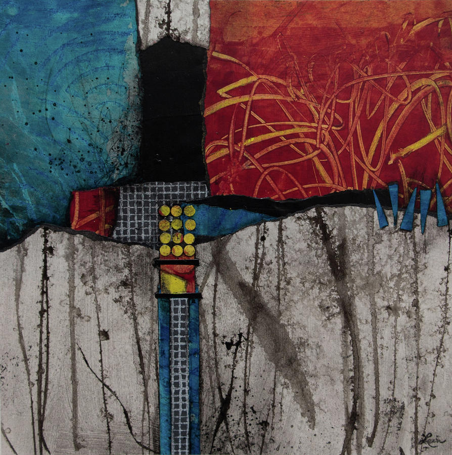 Collage Mixed Media - Primary Purpose by Laura Lein-Svencner