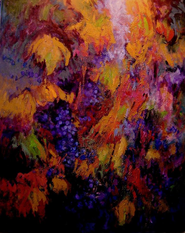 Grape Painting - Primativo by R W Goetting