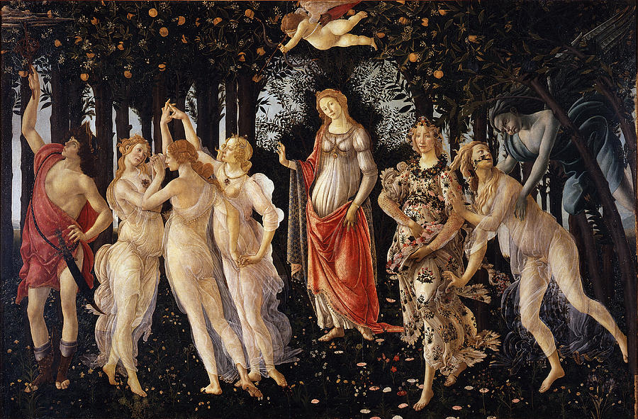 Primavera Painting by Sandro Botticelli