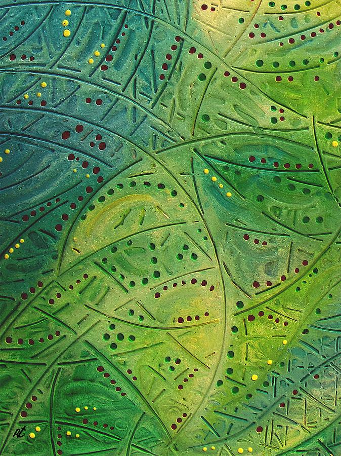 Composition Painting - Primitive abstract 2 by rafi talby by Rafi Talby Composition Painting - Primitive abstract 2 by rafi talby by Rafi Talby