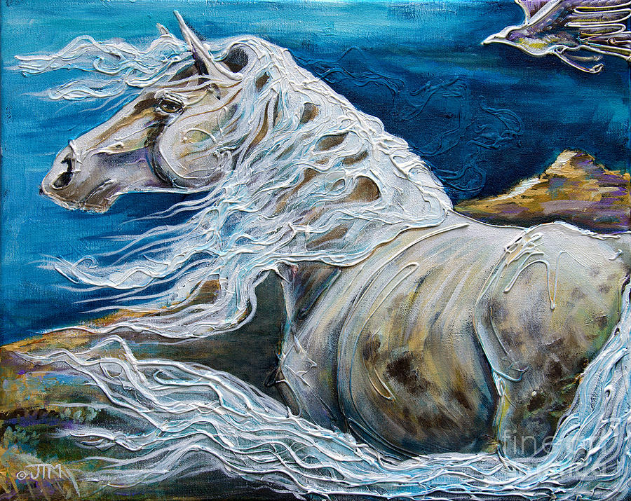 Horse Painting - Primo by Jonelle T McCoy