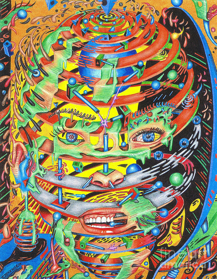 Primordial Inception of Life at Daybreak Drawing by Justin Jenkins