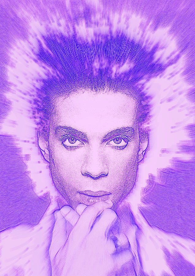 Prince Digital Art by April Cook