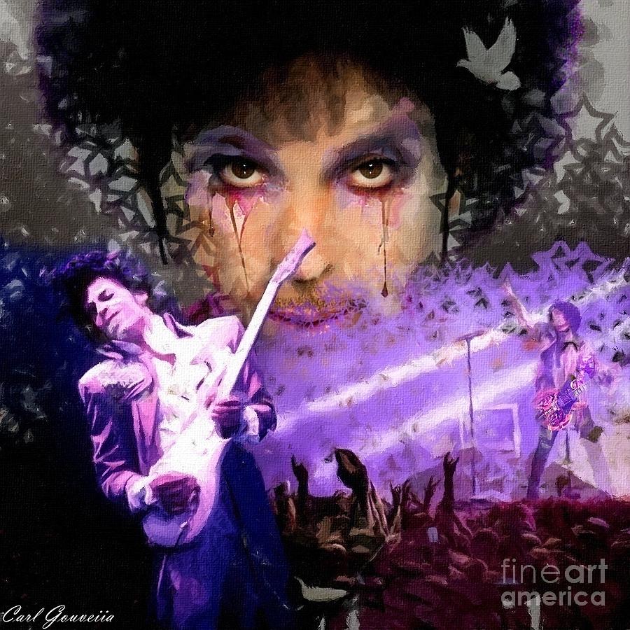 Prince Art  Painting by Carl Gouveia