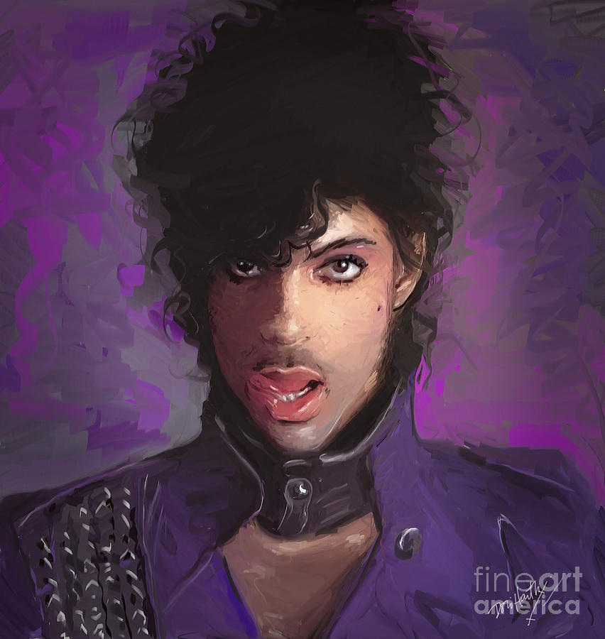 Prince Digital Art by Dori Hartley