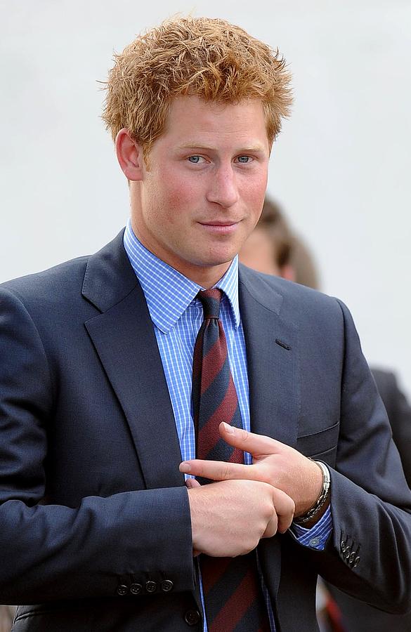 Portrait Photograph - Prince Harry At A Public Appearance by Everett