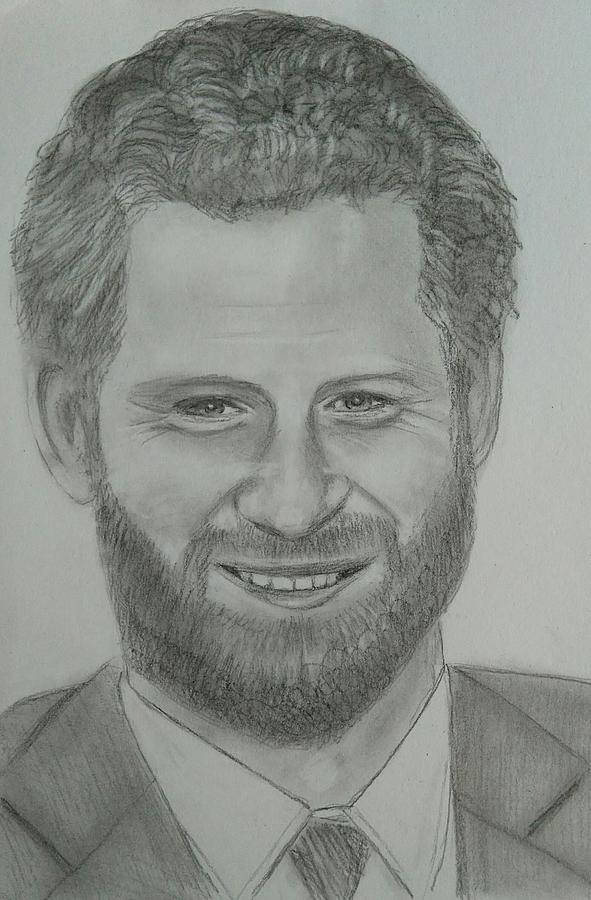 Prince Harry Drawing by Paul Blackmore - Pixels