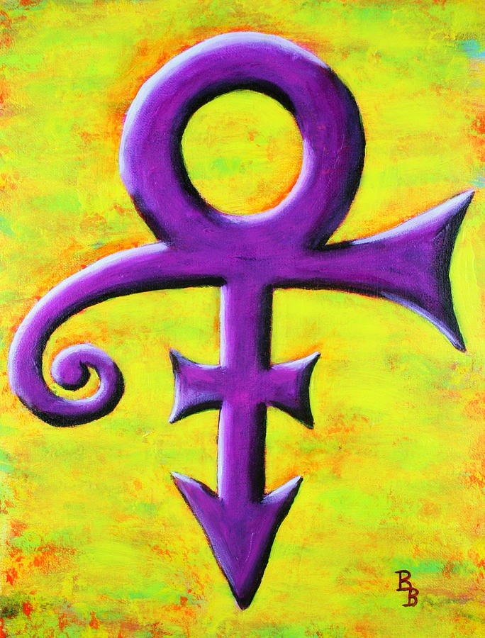 Prince Musician Purple Symbol by Bob Baker Prince Musician Purple Symbol by Bob Baker